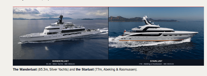 เรือ Wanderlust และเรือ Starlust