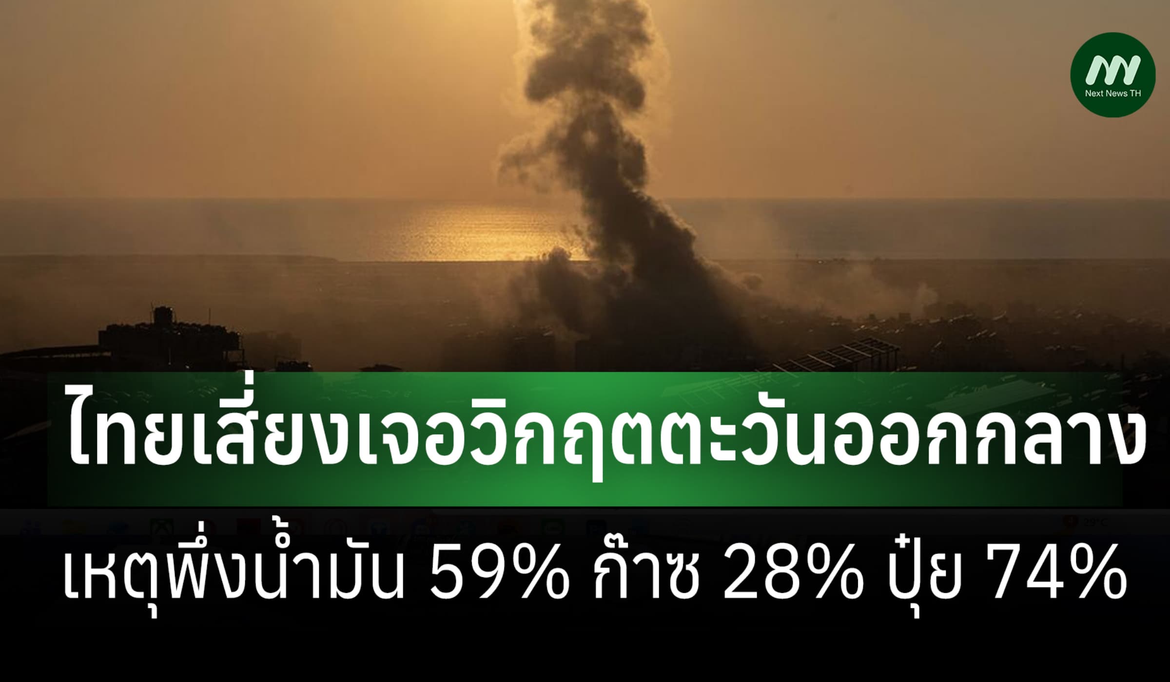 Maybank ชี้ไทยเสี่ยงวิกฤตตะวันออกกลาง พึ่งน้ำมัน 59% ก๊าซ 28% ปุ๋ย 74%