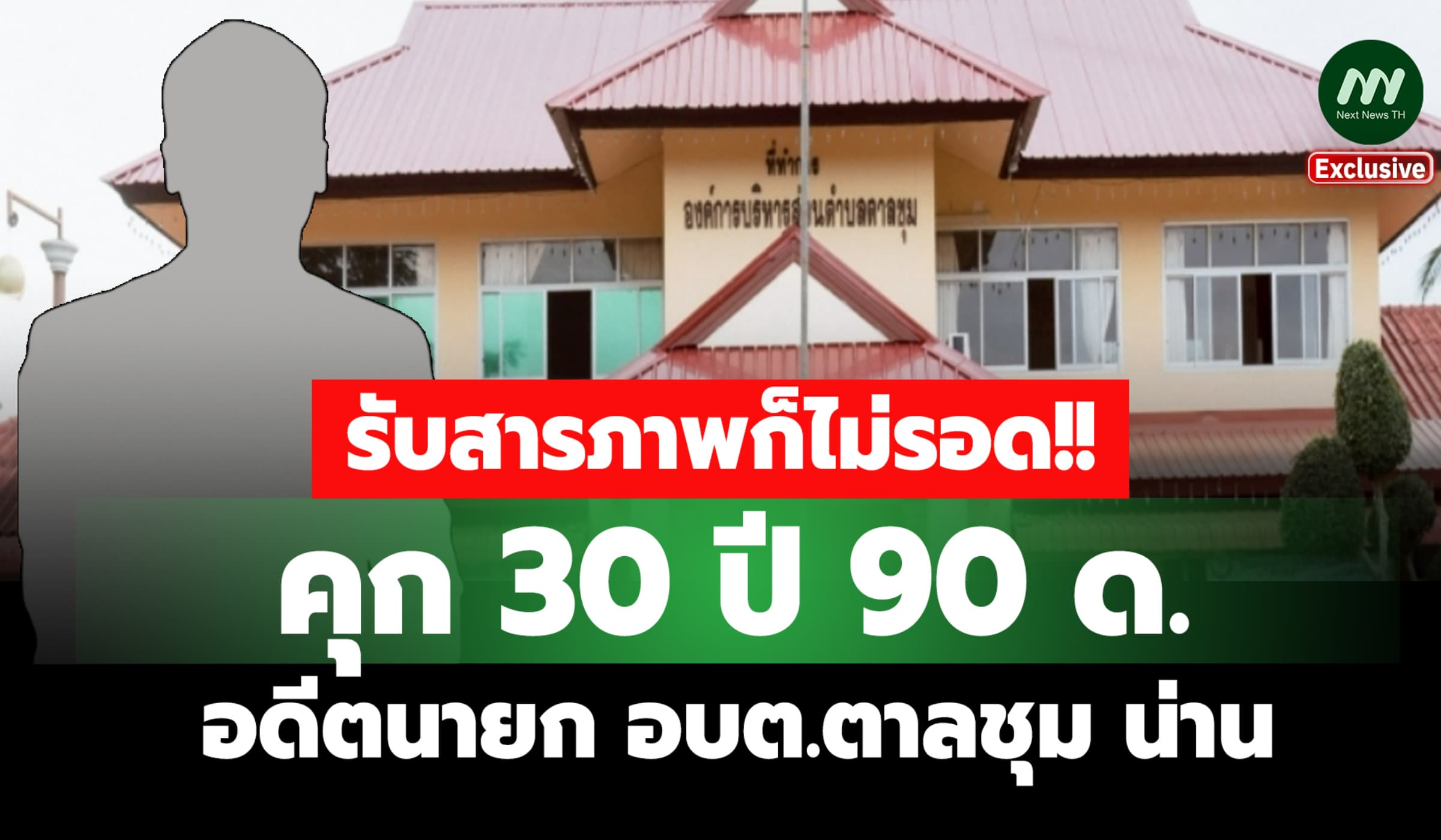 สารภาพก็ไม่รอด! คุก 30 ปี 90 ด. อดีตนายก อบต.ตาลชุม ทุจริต 15 โครงการ