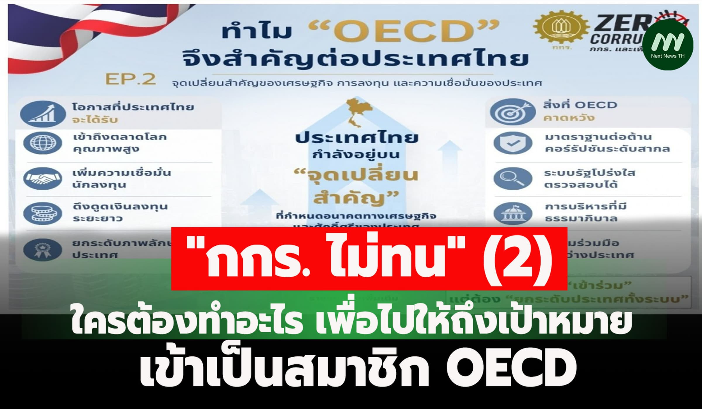 ใครต้องทำอะไร เพื่อไปให้ถึงเป้าหมาย เข้าเป็นสมาชิก OECD (2)