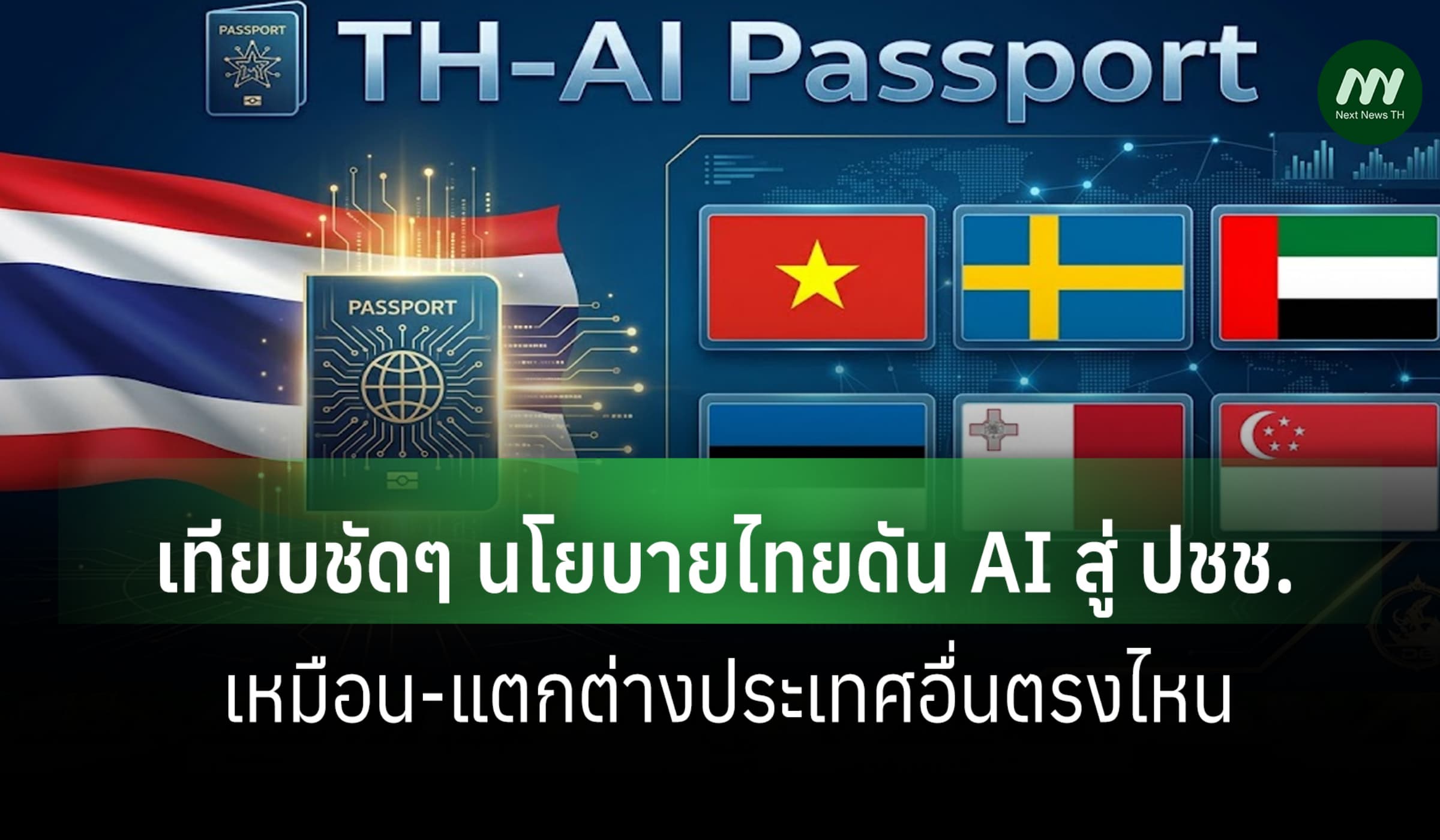 เทียบชัดๆ นโยบายไทยดัน AI สู่ ปชช. เหมือน-แตกต่างประเทศอื่นตรงไหน
