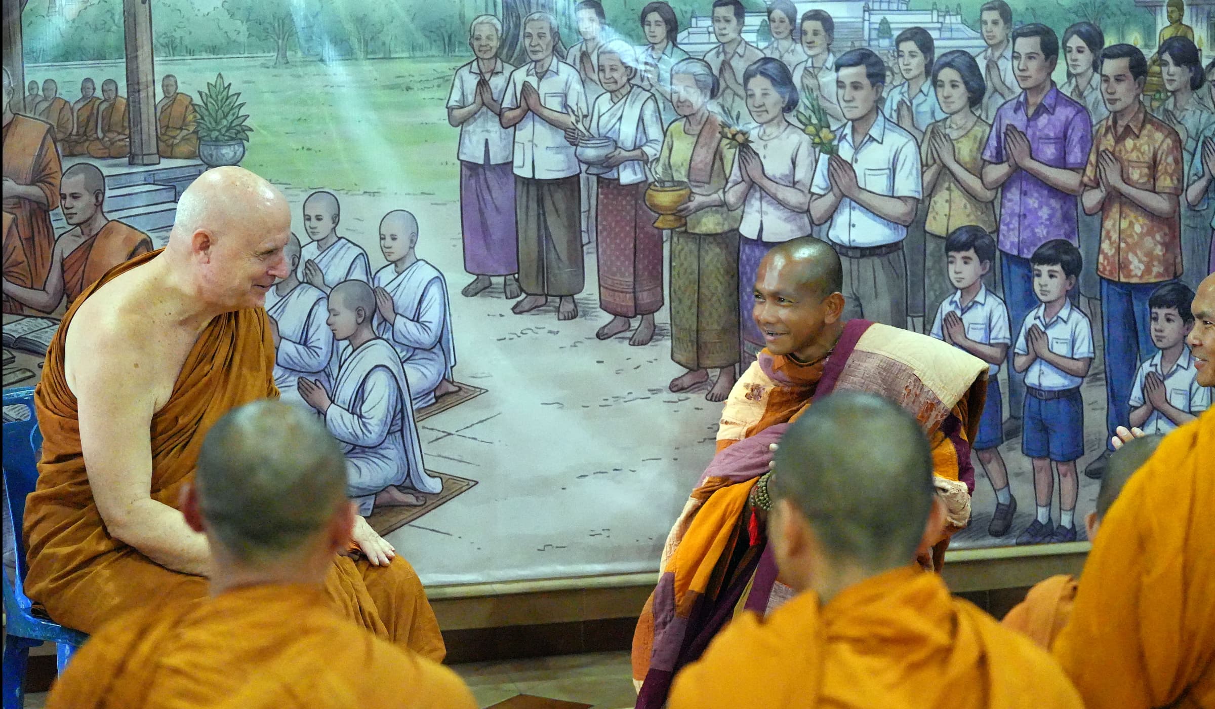 คณะพระภิกษุนานาชาติ เดินเพื่อสันติภาพโลกรับรางวัล เสาอโศกผู้นำศีลธรรม
