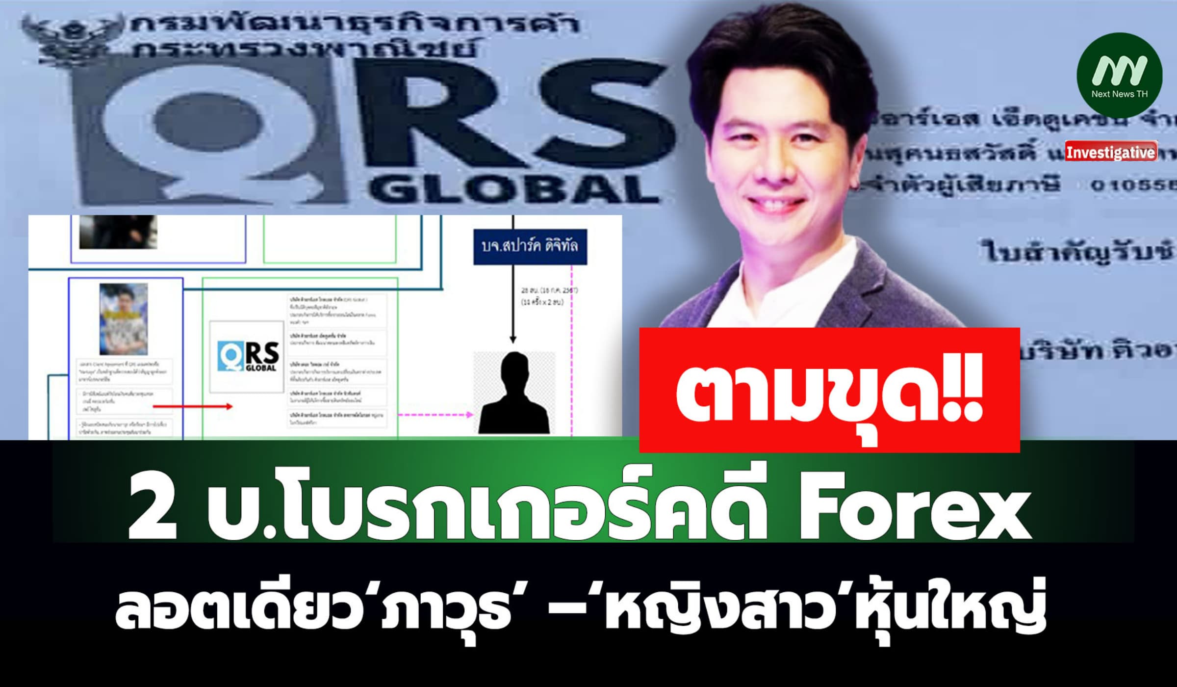 ตามขุด 2 บ.โบรกเกอร์คดี Forex ลอตเดียว‘ภาวุธ’ –‘หญิงสาว’หุ้นใหญ่
