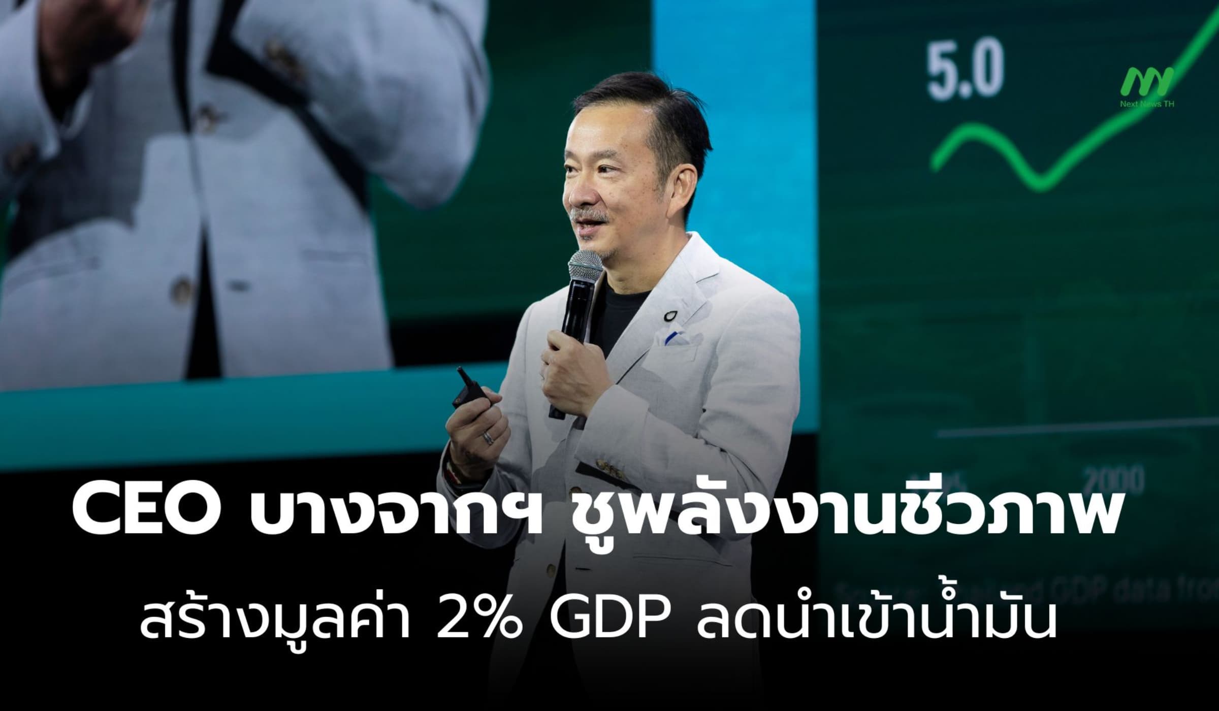 CEO บางจากฯ แสดงทัศนะ New Energy ชูพลังงานชีวภาพสร้างมูลค่า 2% GDP