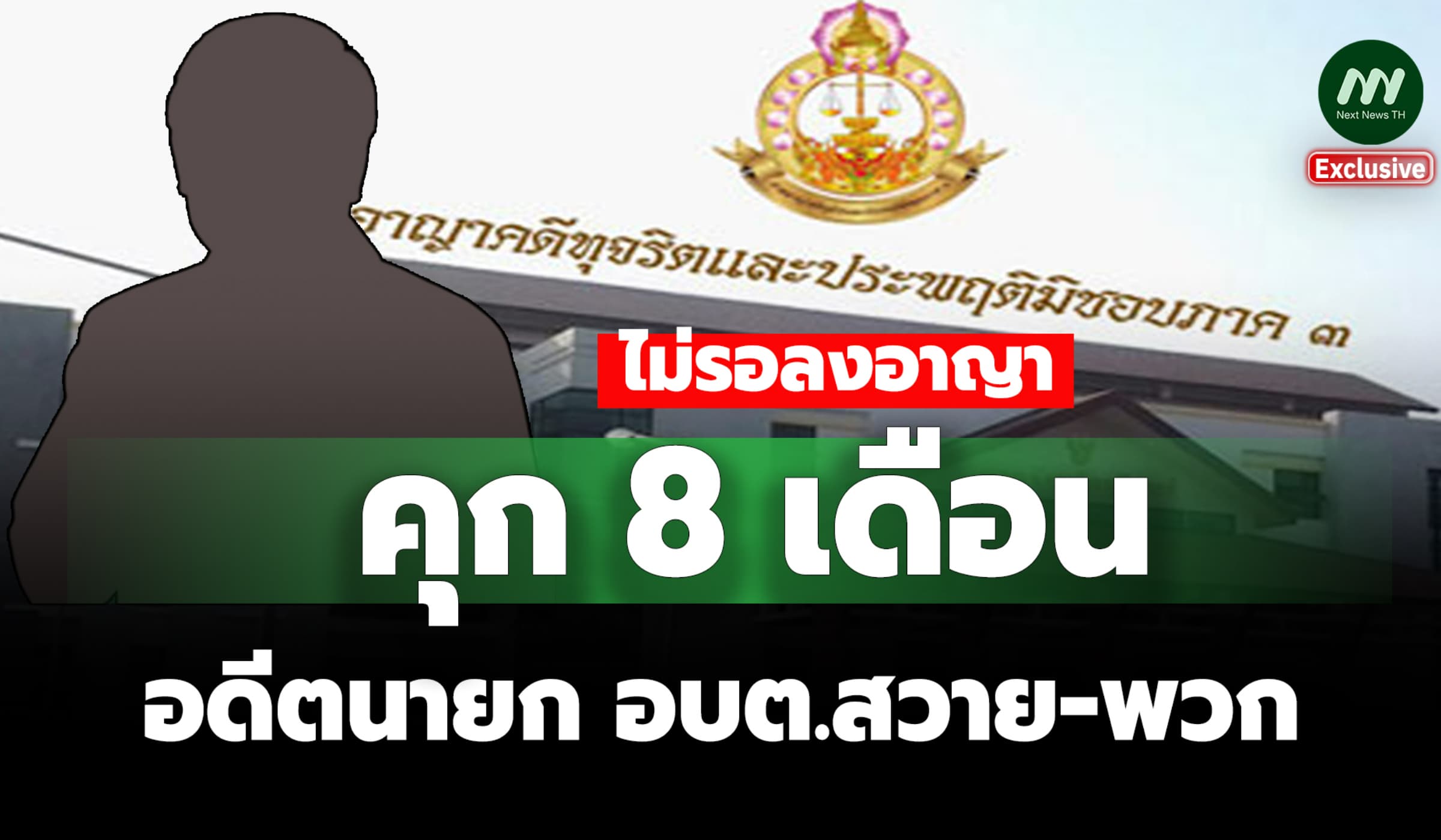 คุก 8 เดือน! อดีตนายกอบต.สวาย สนับสนุนปลอมเอกสารเปลี่ยนแปลงคำสั่ง